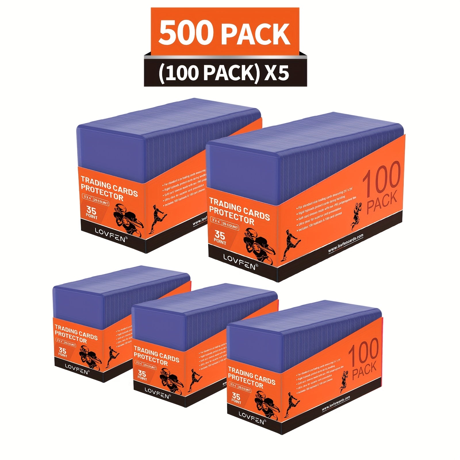 TEMU 500ct Top Lovfen 3 "x 4", Baseball Card Protective Case Hard Plastic, Used With Trading Card Sports Card Holder, Suitable For Collection,