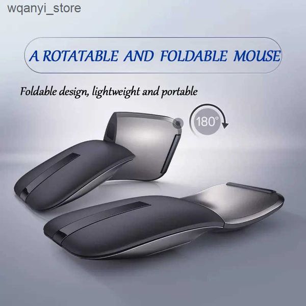 Mice 2024 Upgraded Edition Wireless Mouse Foldable Arc Touch Mause Folding Ultra-thin Mute Mice for Surfacebook Laptop Office Use L240910
