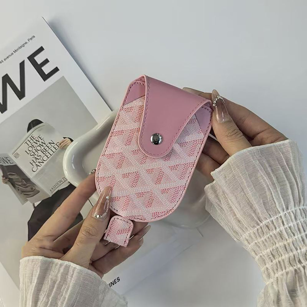 Designer keychain for womens headphone case mini bags luxury leather keyring keychain stylish keychain hangings leather Key chain01