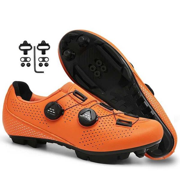 Bicycle Shoes Cleat Shoes Outdoor Mountain Bike Flat Tread Shoes Mens Breathable Lightweight Racing Speed Indoor Bike Shoes CL241018