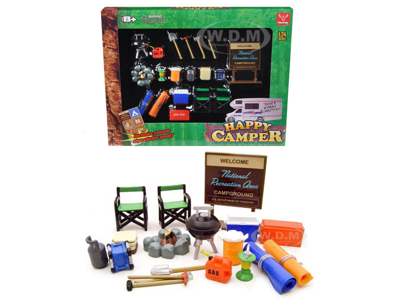 "Happy Camper" Accessories Set for 124 Scale Models by Phoenix Toys