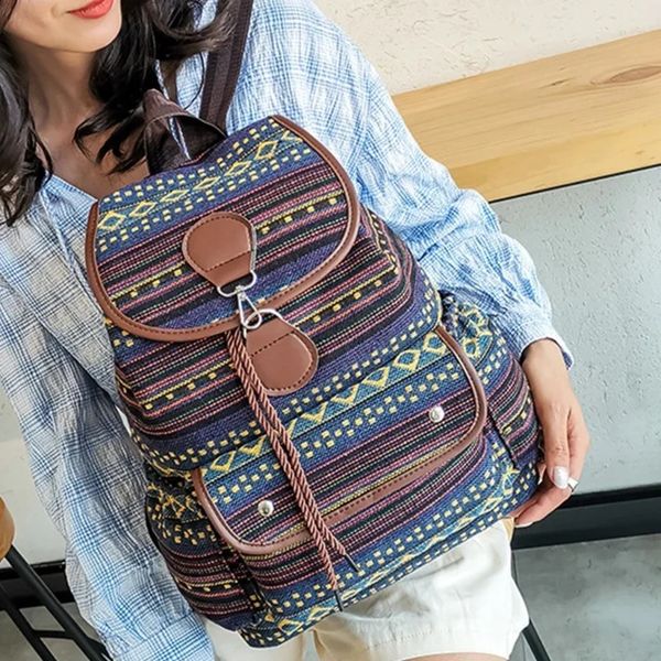 Fashion Oxford Schoolbag Large Capacity Bookbags Backpack for Teen Student Casual Versatile Daypack Vintage Bags 240824