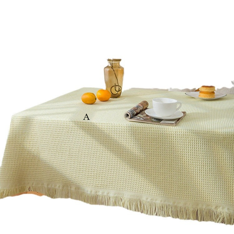 White Lace Retro Round Table Coffee Table Bedside Table Sofa Refrigerator Dust Cover r15