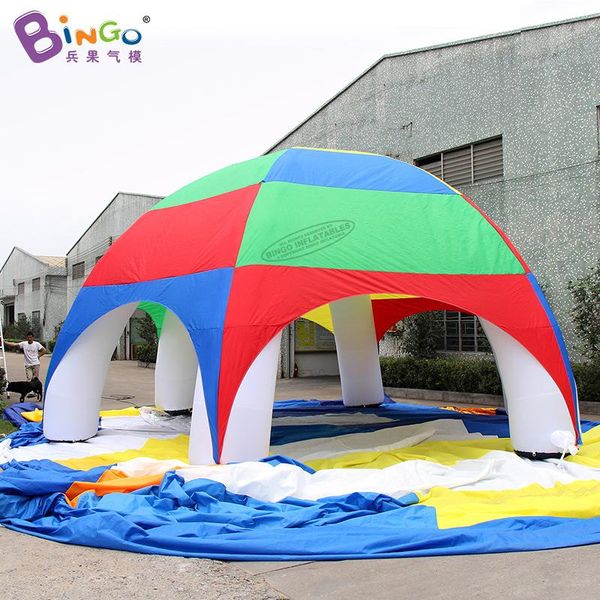 wholesale Personalized 8x8x4.5 Meters Inflatable rainbow tent dome tent - giant air-blown garden gazebo toys sports