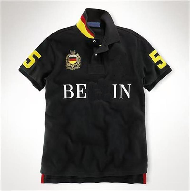 High 2025 end embroidered short sleeved cotton polo shirt men s T shirt Korean fashion clothing summer luxury top Asian size M L XL XXL 3XL 4XL