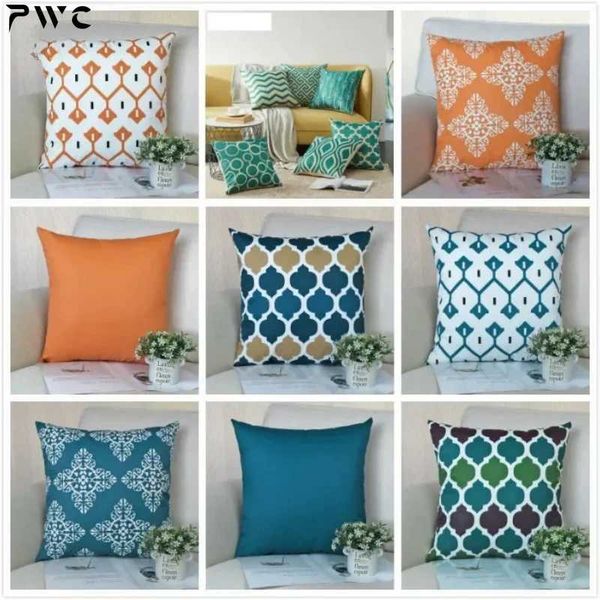 pillowcase Sofa cushion cover 45x45cm throw cover decorative case thick outdoor single-sided printing X241018