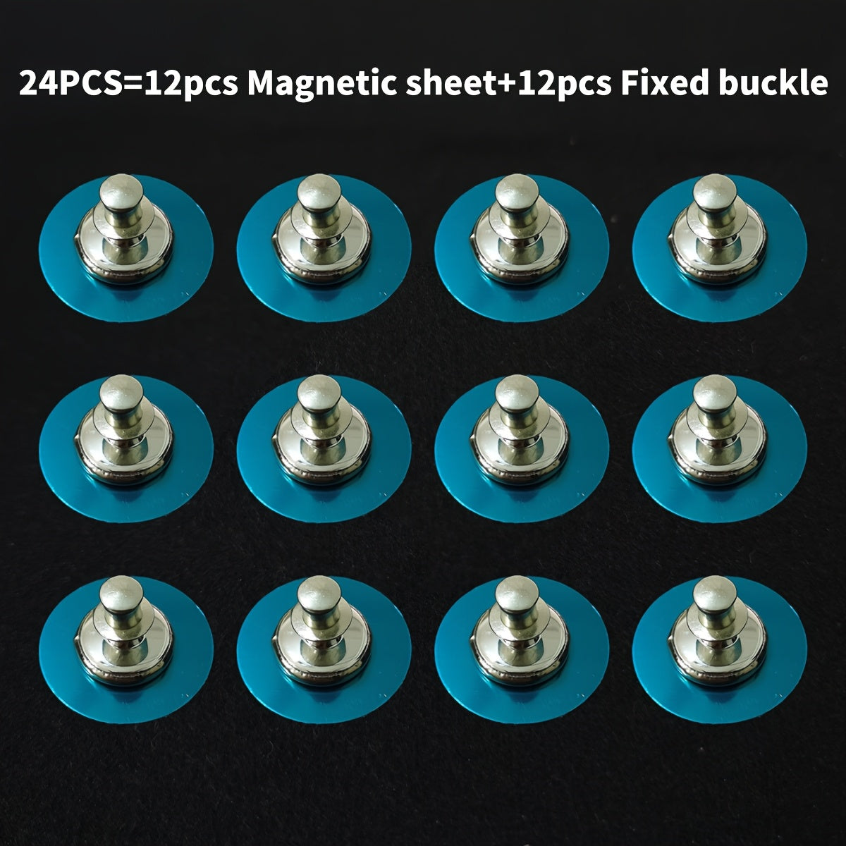 TEMU Magnetic Curtain Buckles, Curtain Weighted Magnet Clips With Thumb Tacks, 8-16-24pcs Of Curtain Magnetic Fixing Buckles, Fix Curtains Or Shower