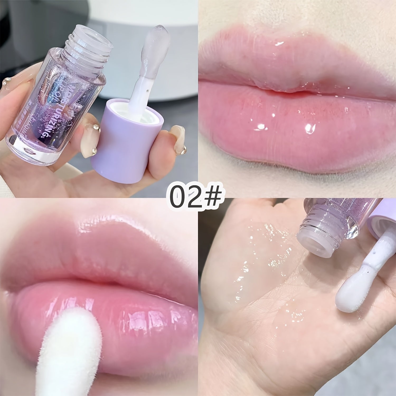 TEMU Fruit-flavored Lip Oil, Mirror Colored Lip Oil, Moisturizing Jelly Lip Honey, Lightening Lip Lines Jelly Lip, Lip Essential Oil, Doodle Glass