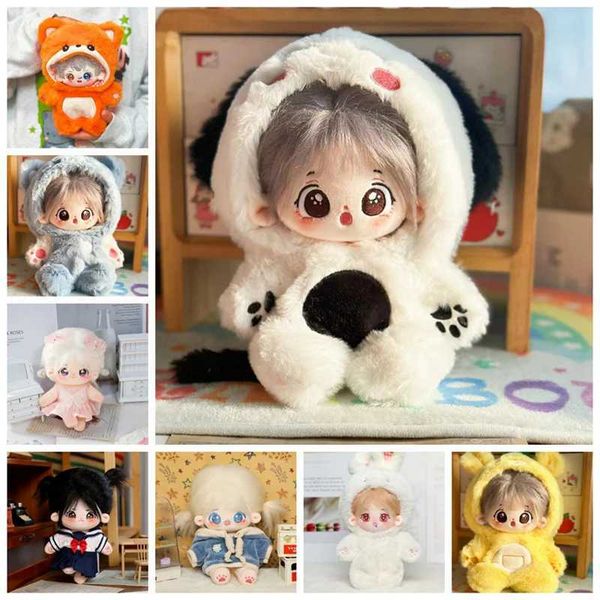 Stuffed Plush Animals 20cm Idol Doll Clothes For Plush Stuffed Toy Baby DollS Accessories Outfit For Korea Kpop Exo Dolls Super Star Figure