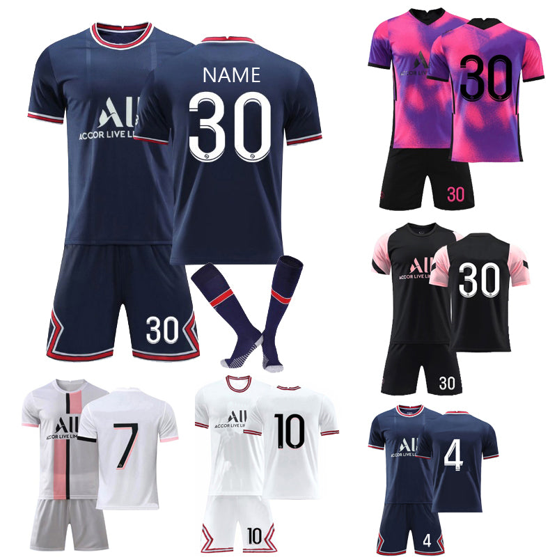 Mens Tracksuits Paris Soccer Jersey Saint Germain Football Shirts Kids Fans MBAPPE Uniforms