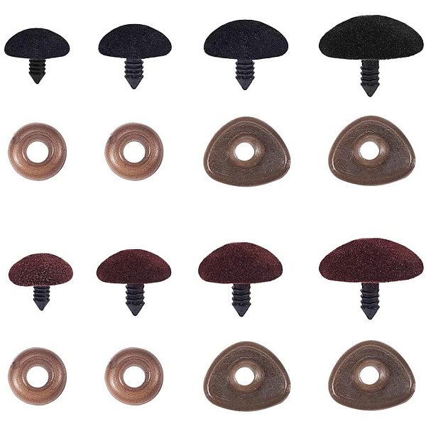 Flocky Plastic Cabochons for DIY Scrapbooking Crafts