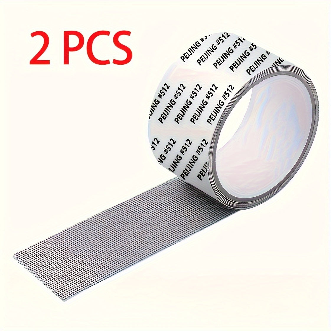 TEMU 2pcs Waterproof Adhesive Screen Repair Tape, Screen Hole Self-adhesive Patch Tape, Dormitory Door-curtain Insect-proof Net Tape,