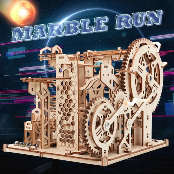 Diy 3D puzzle Wooden Building Kits Model Party Games Board Games Family Games Educational Toy Gift Wooden Puzzle 3D For Adults Y240812