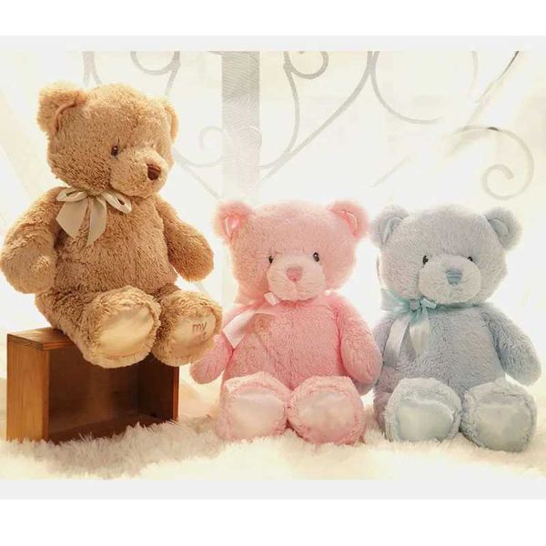 Plush Dolls 35cm Creative Colorful Teddy Bear Stuffed Animal Plush Toy Send friends and lovers Christmas Gift for KidY241216JR4D