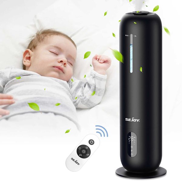Humidifiers Sejoy 8l Humidifier Large Room Ultrasonic Cool Mist Essential Oil Diffuser Timer Air Humidifier For Suitable For Office Family S