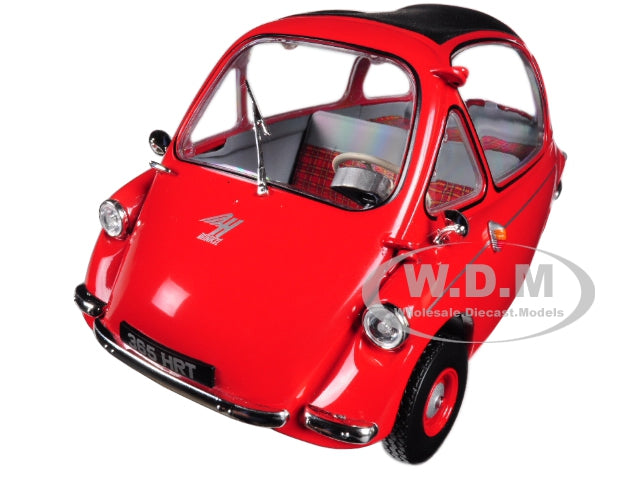 Heinkel Trojan LHD Bubble Car Red 1-18 Diecast Model Car by Oxford Diecast