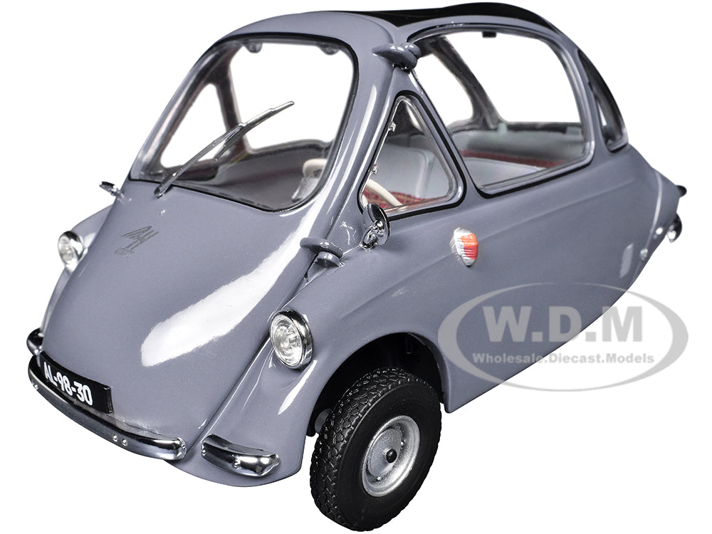 Heinkel Kabine "Bubble Car" Troy Gray 1-18 Diecast Model Car by Oxford Diecast
