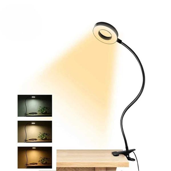48 LEDs Clip on Desk Lamp 360Flexible Gooseneck Reading Table Light Eye-Caring USB Clamp Books Night Light Study Read LightLX241102