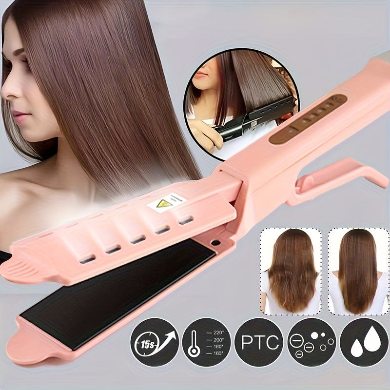 TEMU Hair Straightener, Four-gear Temperature Adjustment, Ceramic Flat Lron Curlinglron Hair Curler, Gifts For Women, Gift