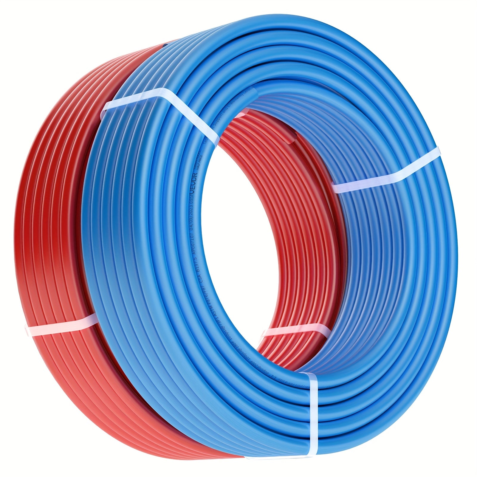 TEMU Vevor Pex Pipe 1-2 Inch, 2 X 100 Feet Length Pex-a Flexible Pipe Tubing For Potable Water, Pex For Hot-cold Water & Restore, Plumbing