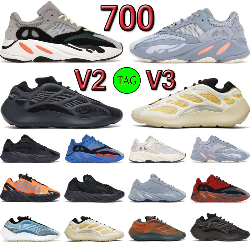 designer men Classic Shoes 700 v2 v3 Azael Alvah Hi-Res Blue red Salt Solid Grey Vanta Static Utility Black sneakers Women Outdoor Sports Trainers s