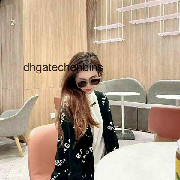 designer hoodies Balencags mens sweaters Paris homes versatile new fashion letter jacquard knitting cardigan sweater coat female shows thin
