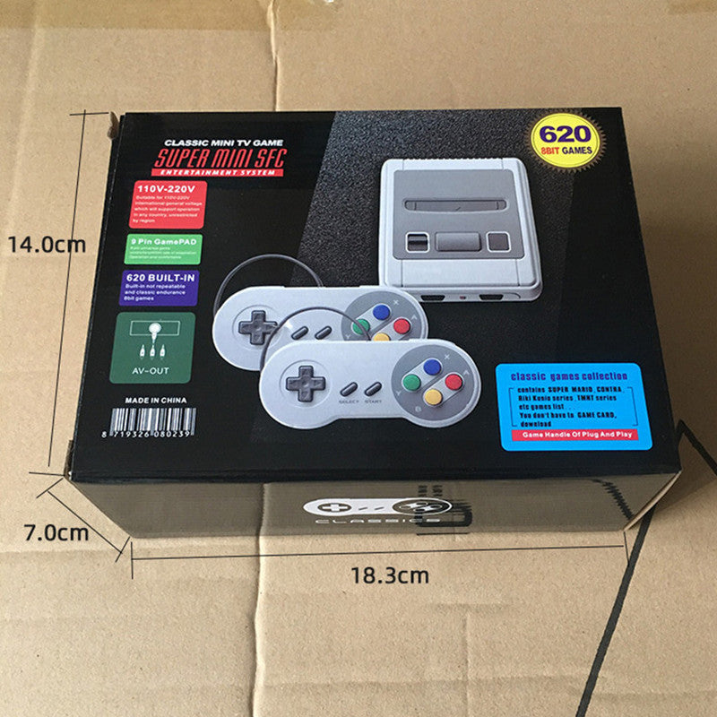 Nostalgic Host Mini Classic Retro Game Players 8 Bit 620 TV Video Game Console For SNES Games Consoles AV Output With Retail Packing Dropshipping