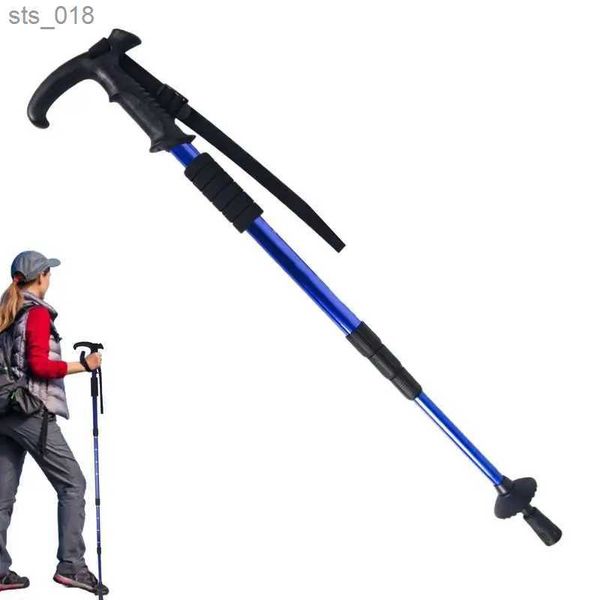 Trekking Poles Outdoor hiking pole with adjustable extension and multifunctional scale used for backpack climbing H241101