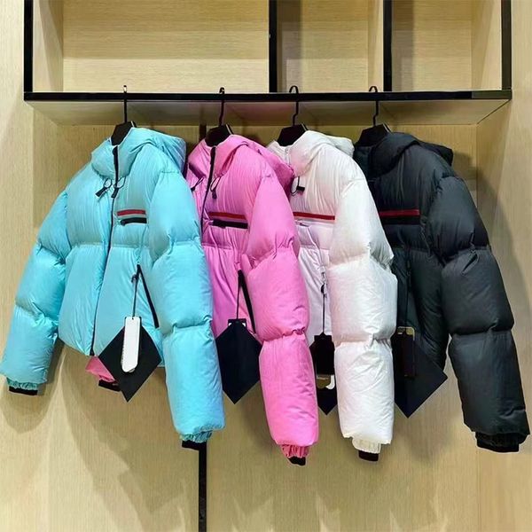 Designer Puffer Jacket Coatwomen Down Jackets With Hat Womens Short Outerwear Casual Women Duck Down Warm Parkas Letter Windbreaker Apparel