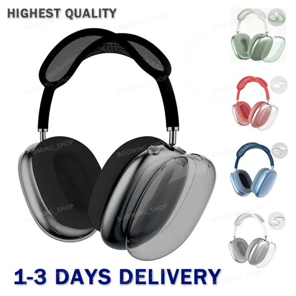 2024 Top quality Airpods Max ANC Metal Headphone Bluetooth Earphones Accessories Max Pro Headset TPU Case Silicone shell AirPod Max cover Ca