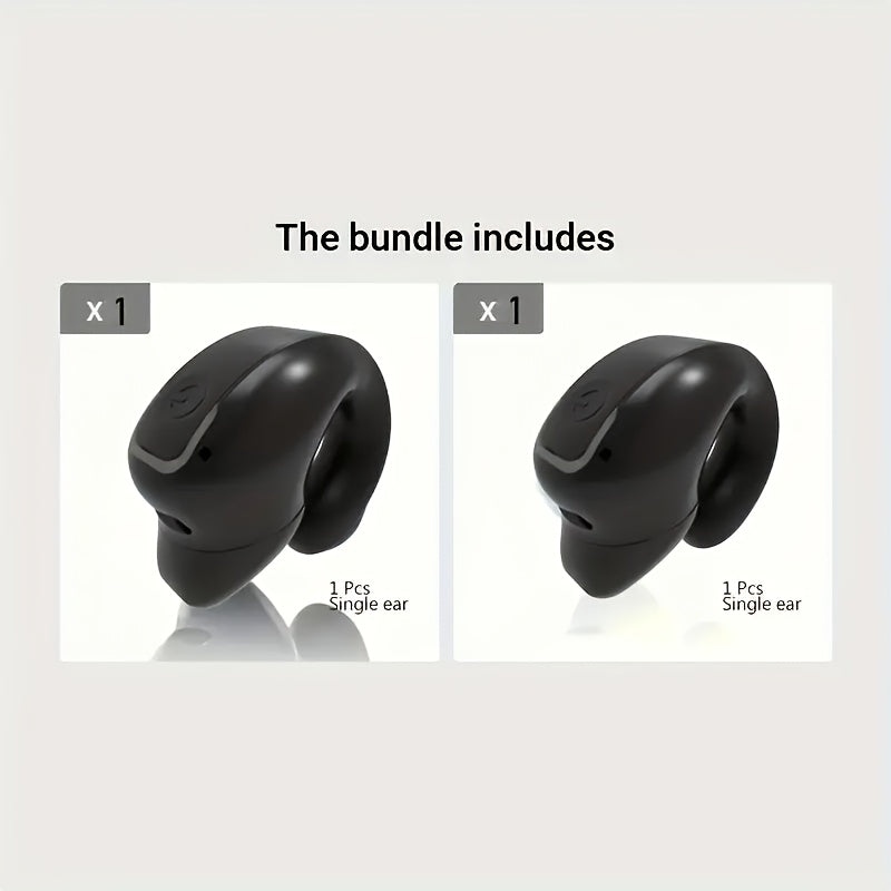 TEMU 2pcs Earbuds With Volume Control, Wireless Connection, , Rechargeable Lithium Polymer Battery - Great For Sports And Video Holiday Gift