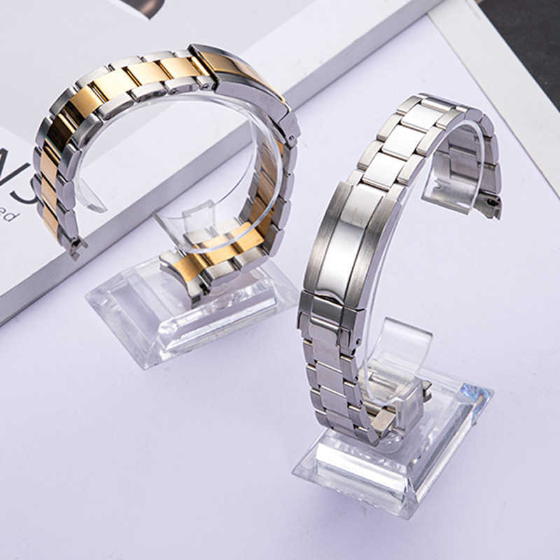 Solid buckle is suitable for the strap of Samsung and Huawei GT3 smartwatches. 304 stainless steel metal smartwatch strap L251025