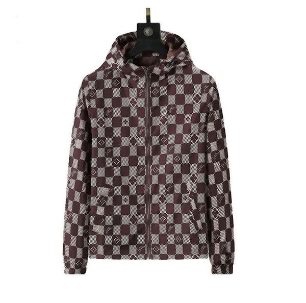 Designer Mens Jacket Spring Autumn Coat Fashion Hooded Jackets Sports Windbreaker Casual Zipper Coats Man Outerwear Clothing jacket M-3XL