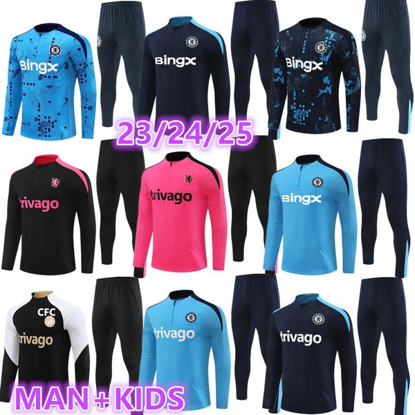 2024 2025 CFC TRACKSUIT Soccer ADULT Tracksuit Men Kids tracksuits STERLING ZIYECH PULISIC MOUNT KANTE HAVERTZ WERNER CHILWELL Football 24 2