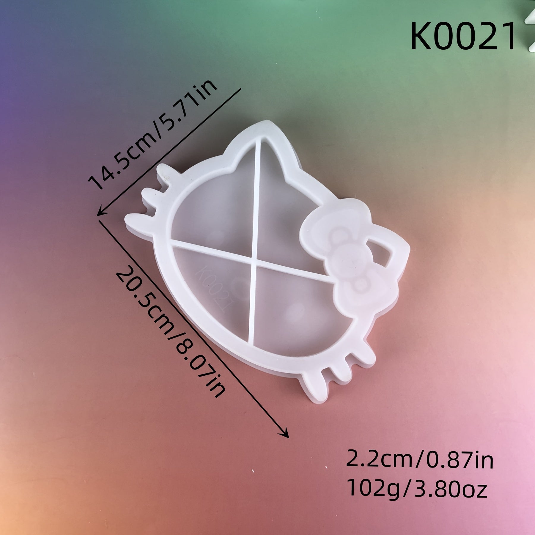 TEMU Hello Kitty Tray Storage Silicone Mold Resin Casting Mold Diy Desktop Storage Cute Decoration Hello Kitty Tray Handmade Diy Tray Gift Gypsum