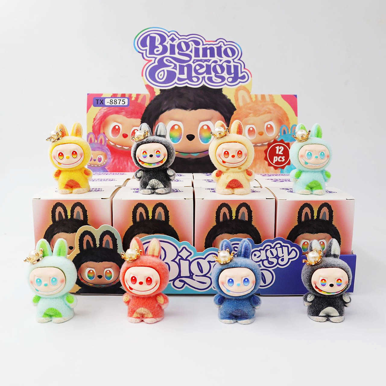 Mini Plush Pullcloth Blind Box Small Doll Labubu Doll Vinyl Baby Bag Pendant Cute Grain Handmade Diy Jewelry Accessories X250612