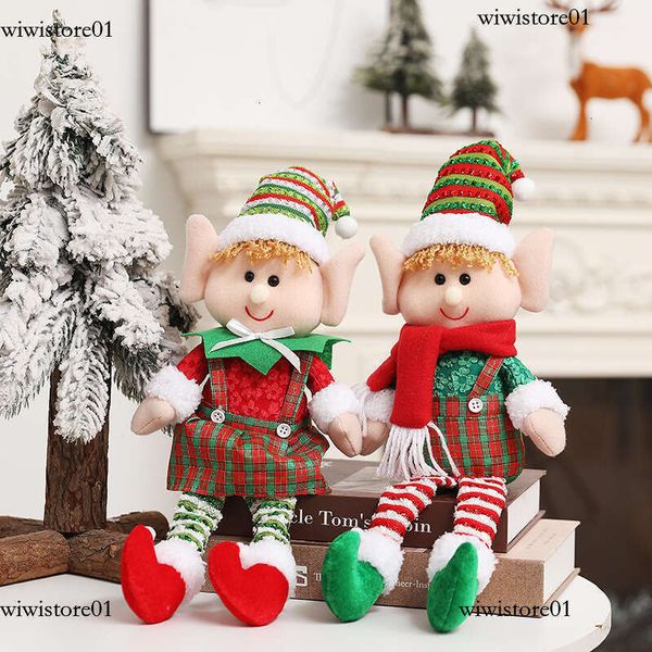 Large Size Christmas Plush Leg Elf Doll Ornaments For Boys And Girls Elf Dolls New Year Home Decorations Christmas Tree Hangings F66