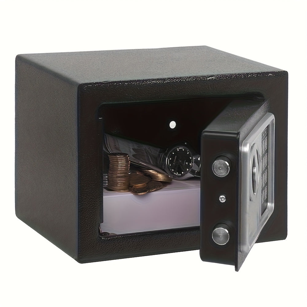 TEMU Desktop Safe, With Password & Key, Anti-pry Durable Shell, For Home Security, Sturdy Anti-theft Design For Protection