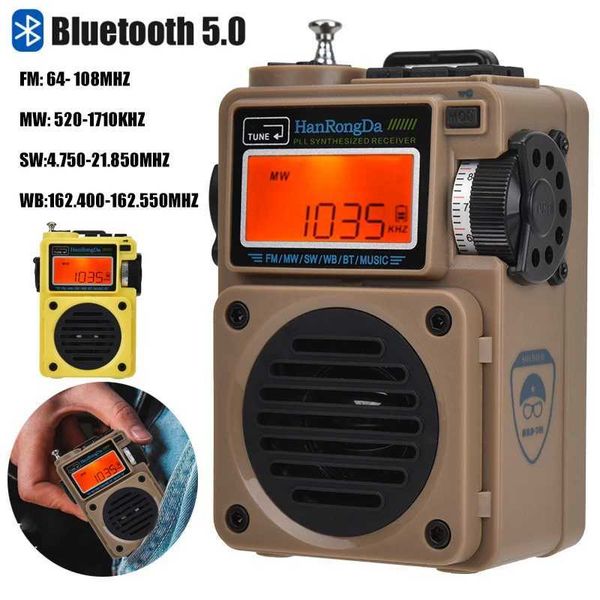 Radio To Upgraded Fl Band Ra Portable FM-MW-SW-WB Ra Receiver 5.0 Speaker TF Music Player port Al Clock Lock Z241106