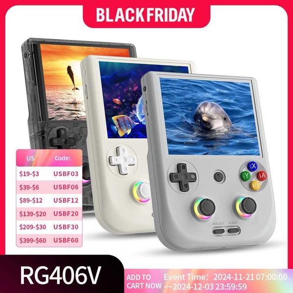Portable Game Players ANBERNIC RG 406V handheld game console 4 I multi touch screen Android 13 RG406V retro video game supports 1080p DP FOT