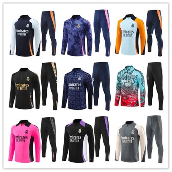 23 24 25 Camiseta Real tracksuit MadridS training survetement foot chandal kit tuta futbol Soccer football jersey men and kids long sleeve R