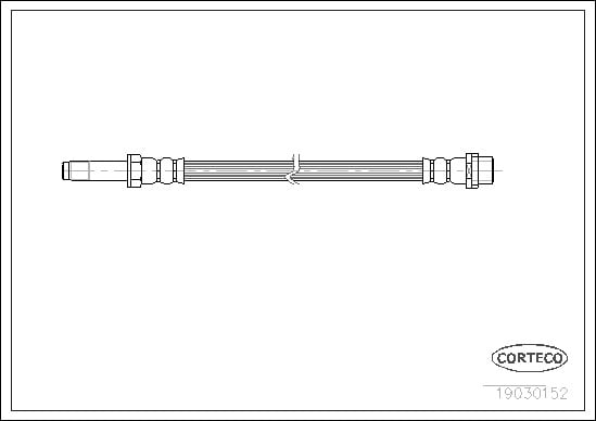 Brake Hose CORTECO 19030152