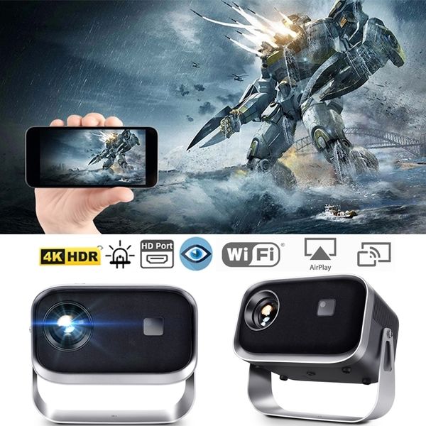 Other Electronics A003 Portable MINI Projector LED Home Theater WIFI Wireless Sync Screen Smartphone 3D Cinema Support 1080P 4K HD Video Sma