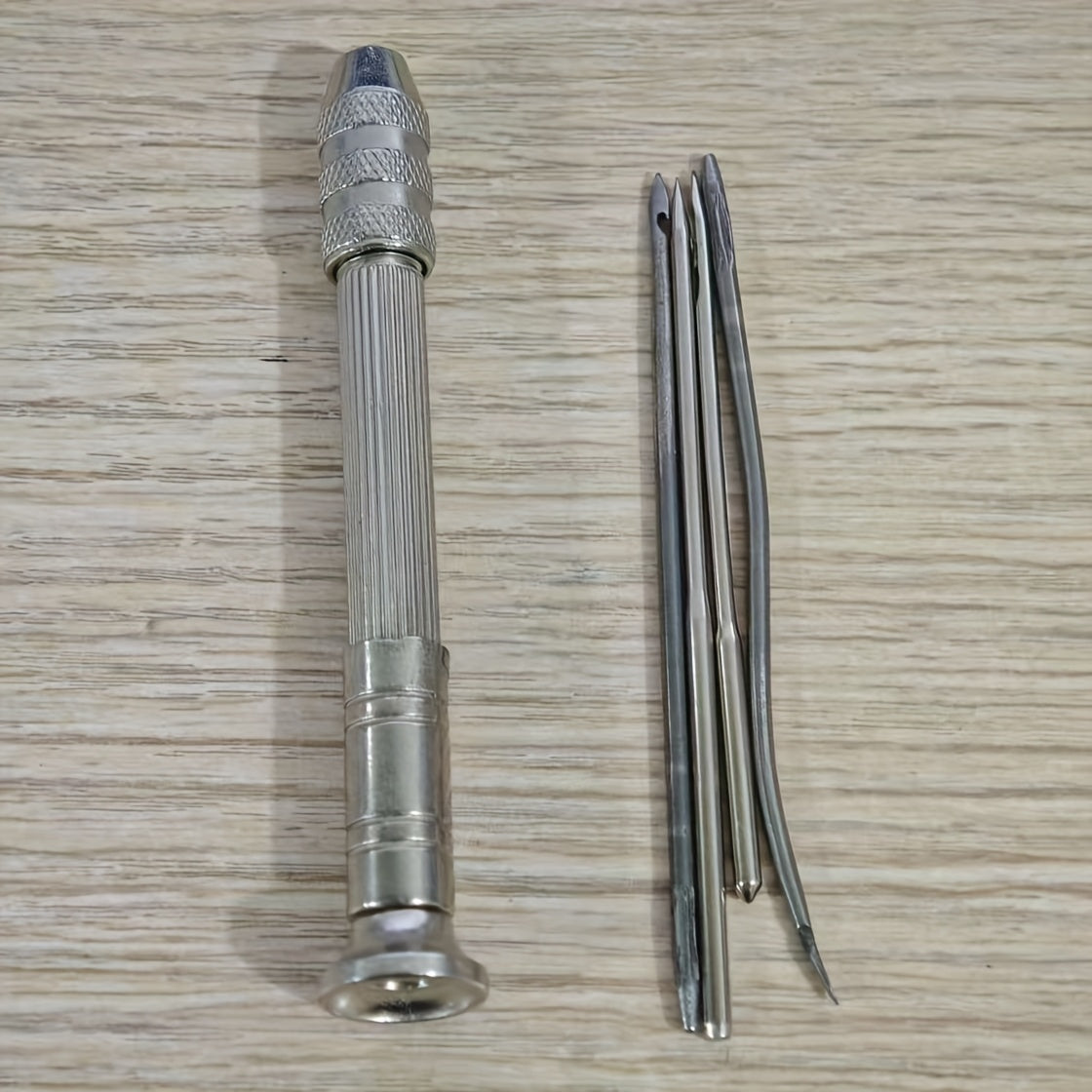 TEMU 5pcs Sewing Kit With Interchangeable Needles, Sewing And Knitting Tools, Sewing Needles, Suitable For Diy Projects And Home Shoe Repair