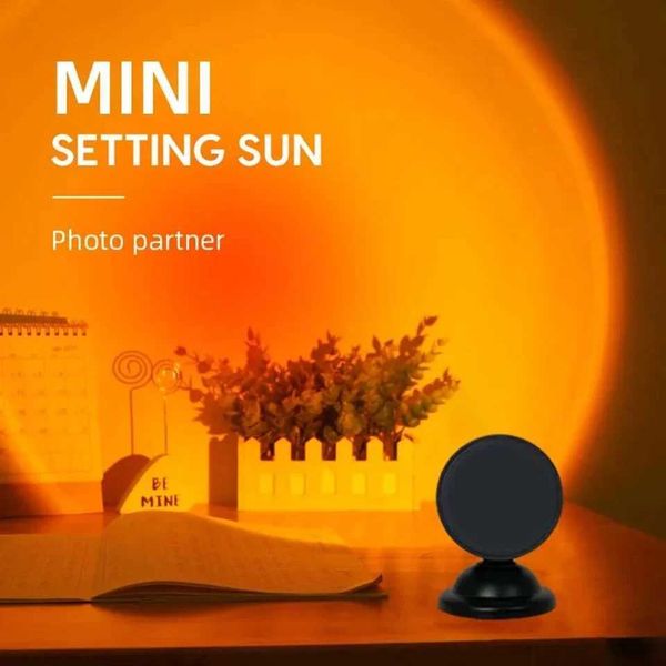 Mini USB LED Sunset Lamp Projector Night Light 16 Atmosphere Bedro Wall Decoration Gift Z250113