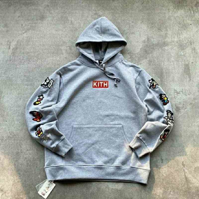 Men&#039;s Hoodies designer Sweatshirts Hoodie Kith Clothing Autumn Sweater Men Natural Color Basketball Shirts Letter Decals Sweatshirts Perfect Je