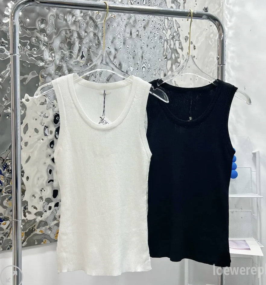 Women&#039;s Tanks Camis Anagram-embroidered cotton-blend tank top Shorts Designer Nylon Yoga Suit Sportwear Fitness Sports bra Mini outfits