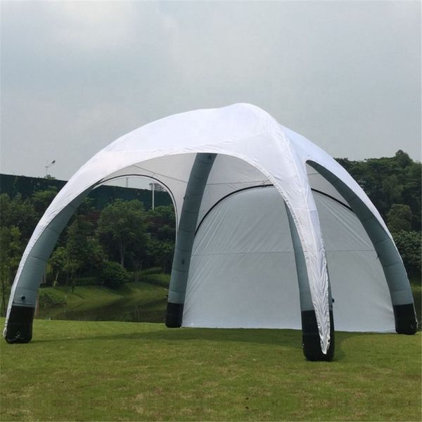 Airtight Large Spider Style Inflatable Dome Tent Outdoor Advertising car garage Shelter Trade show booth Cover with door curtains in any col