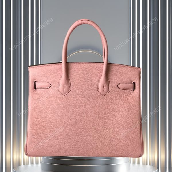 10A top Mirror high quality handbag made of calfskin designer bag togo tote bag leather 25cm 30cm 35cm Gold and Silver Buckles Golden Brown