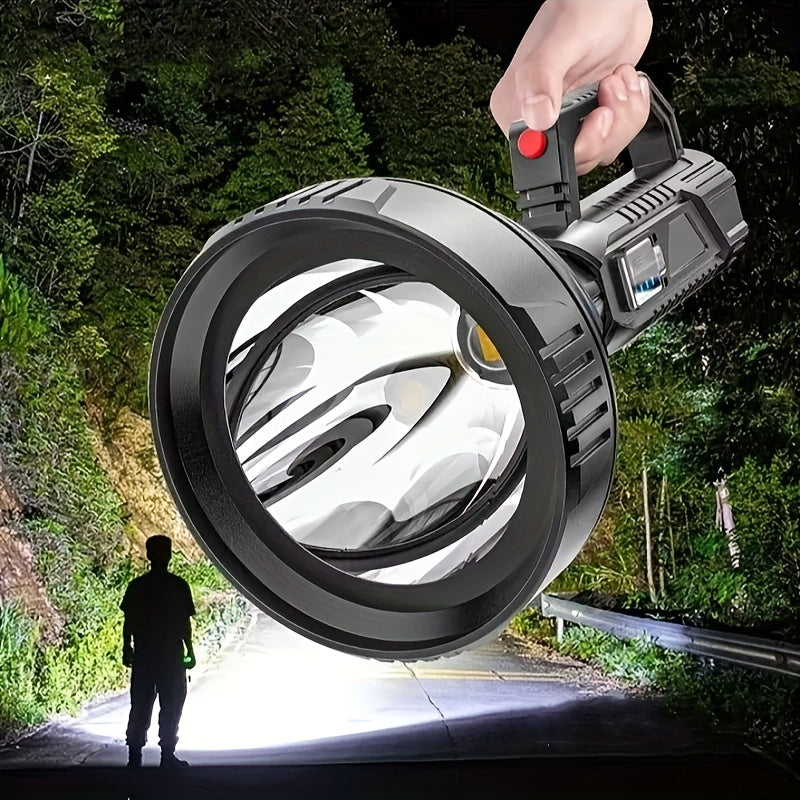 TEMU Led Flashlight 3 Portable Handheld Spotlight For Hiking Fishing Emergency, Fishing Equipment, Lightweight Flashlight, Bright Beam, And , Campers